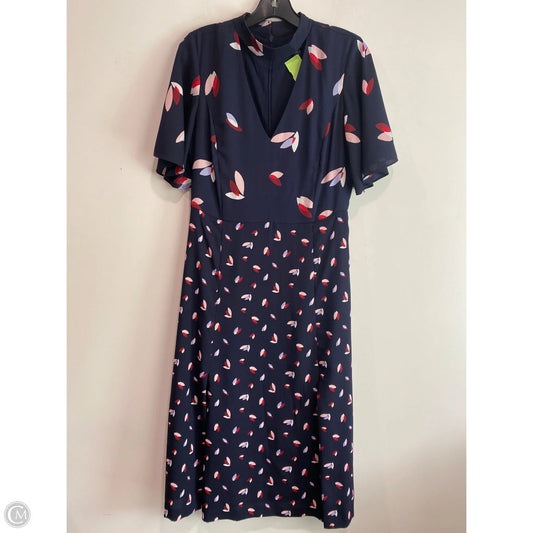 Dress Casual Midi By Ann Taylor In Navy, Size: S