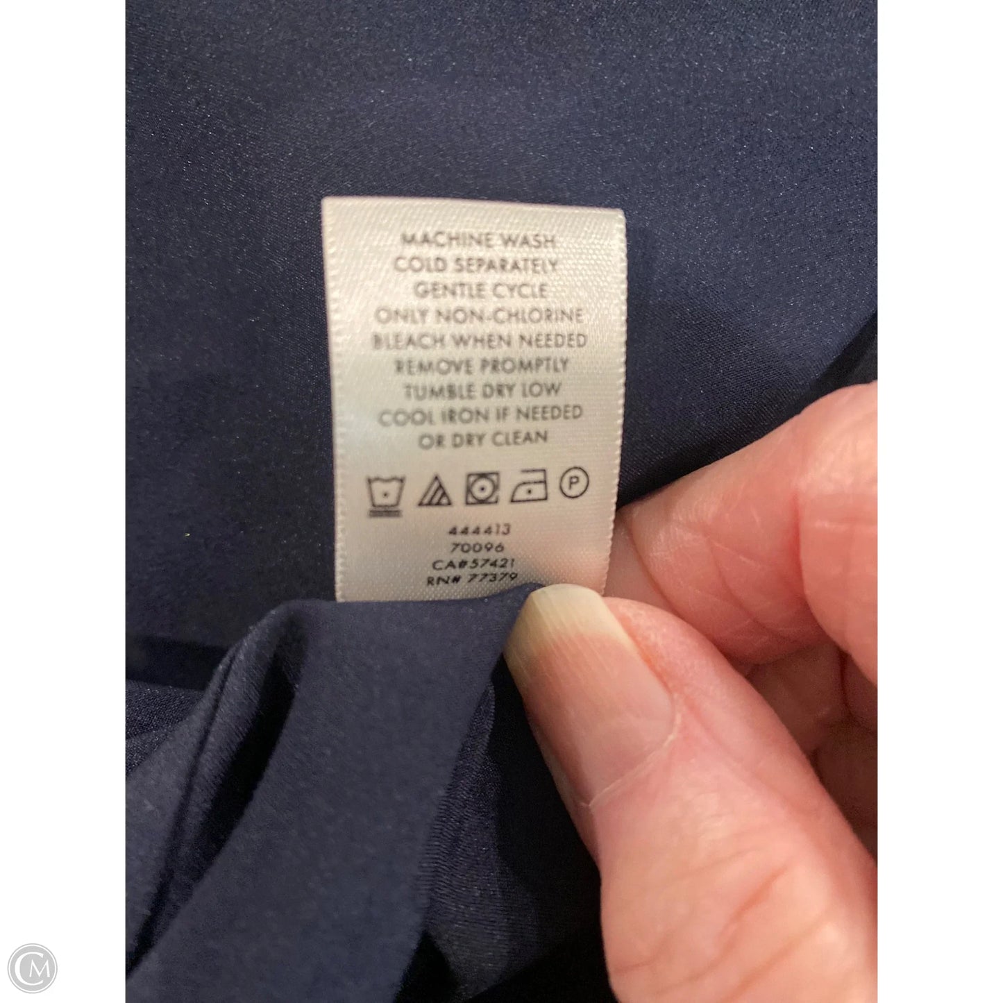 Dress Casual Midi By Ann Taylor In Navy, Size: S