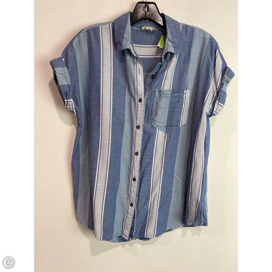 Top Short Sleeve By Ana In Blue, Size: Xs