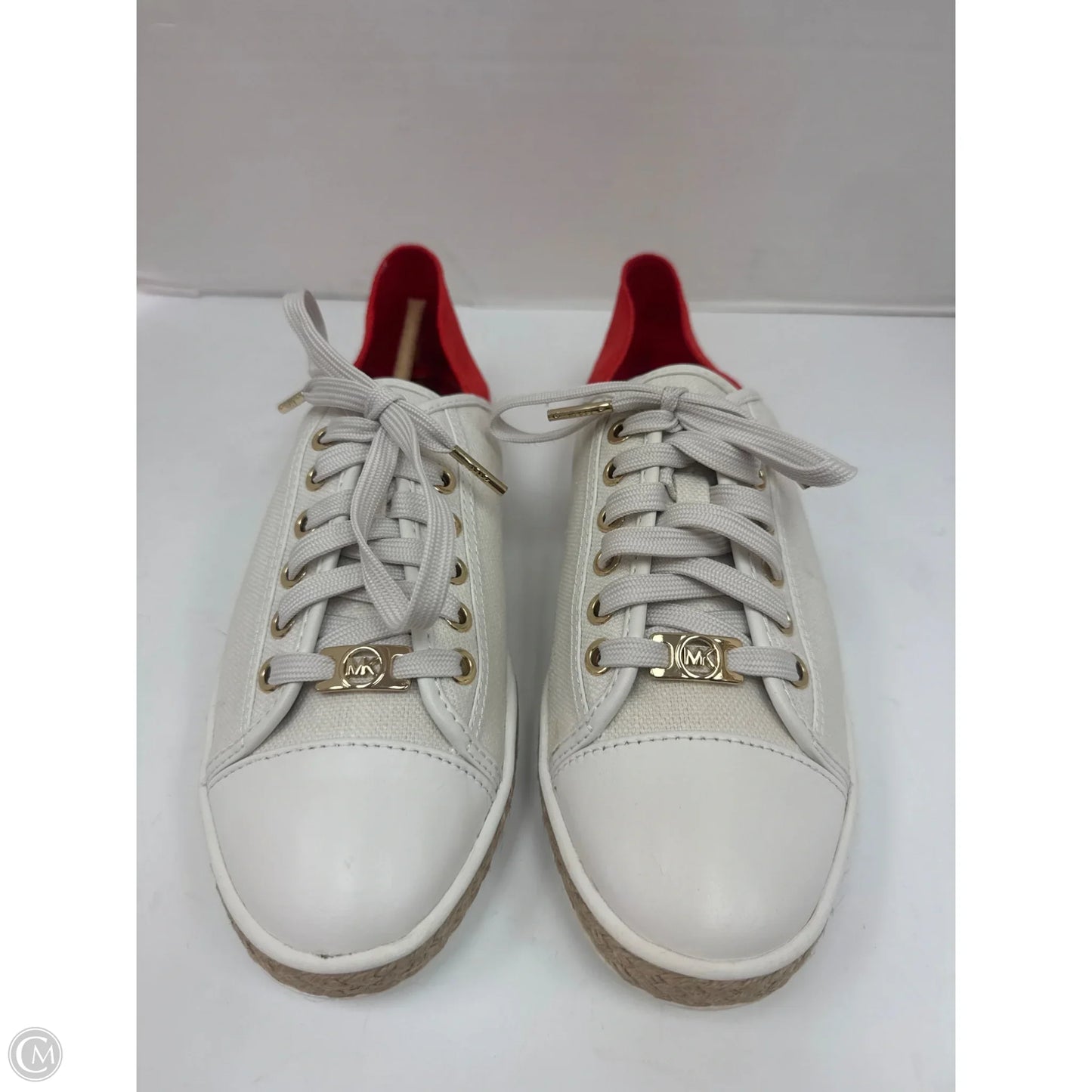 Shoes Designer By Michael Kors In White, Size: 8.5