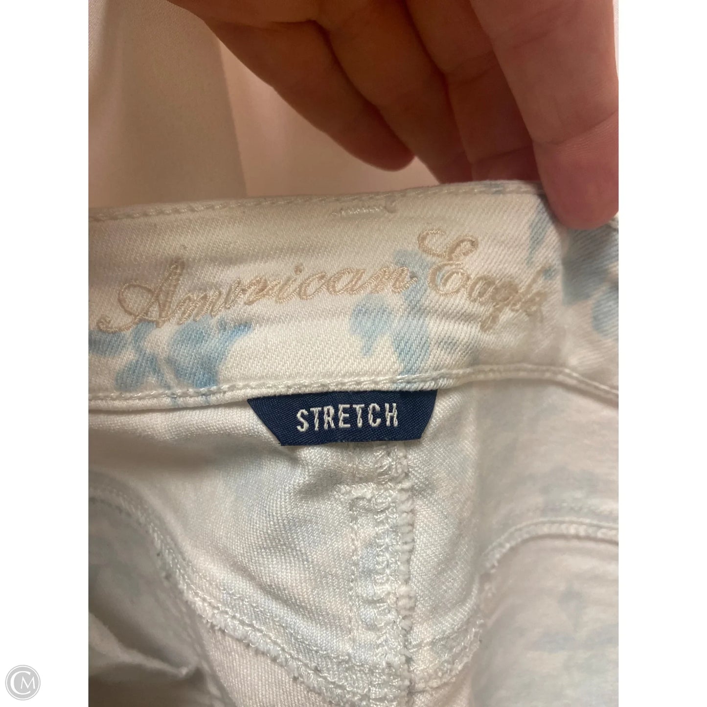 Jeans Skinny By American Eagle In White, Size: 6