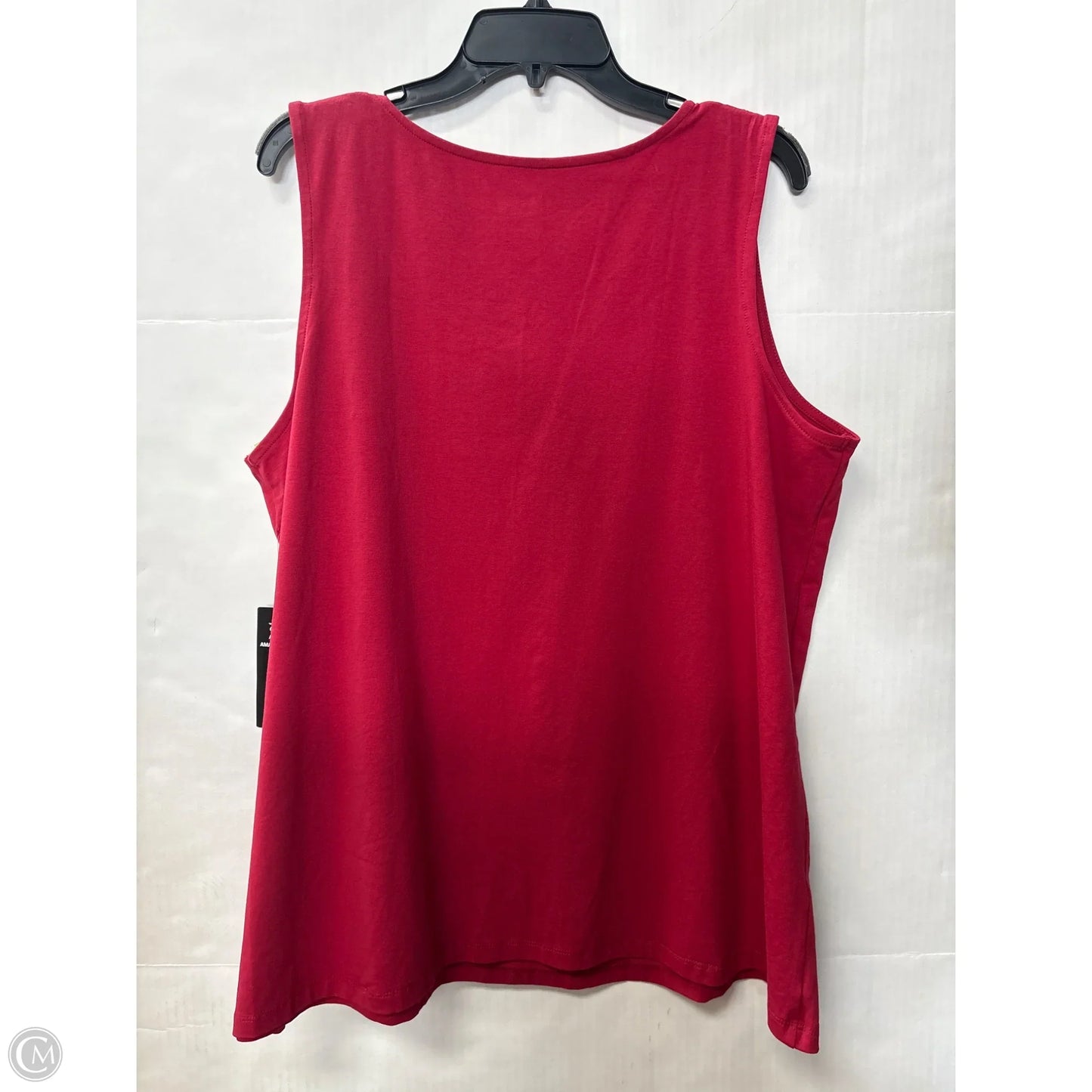 Top Sleeveless By Catherines In Red, Size: 1x