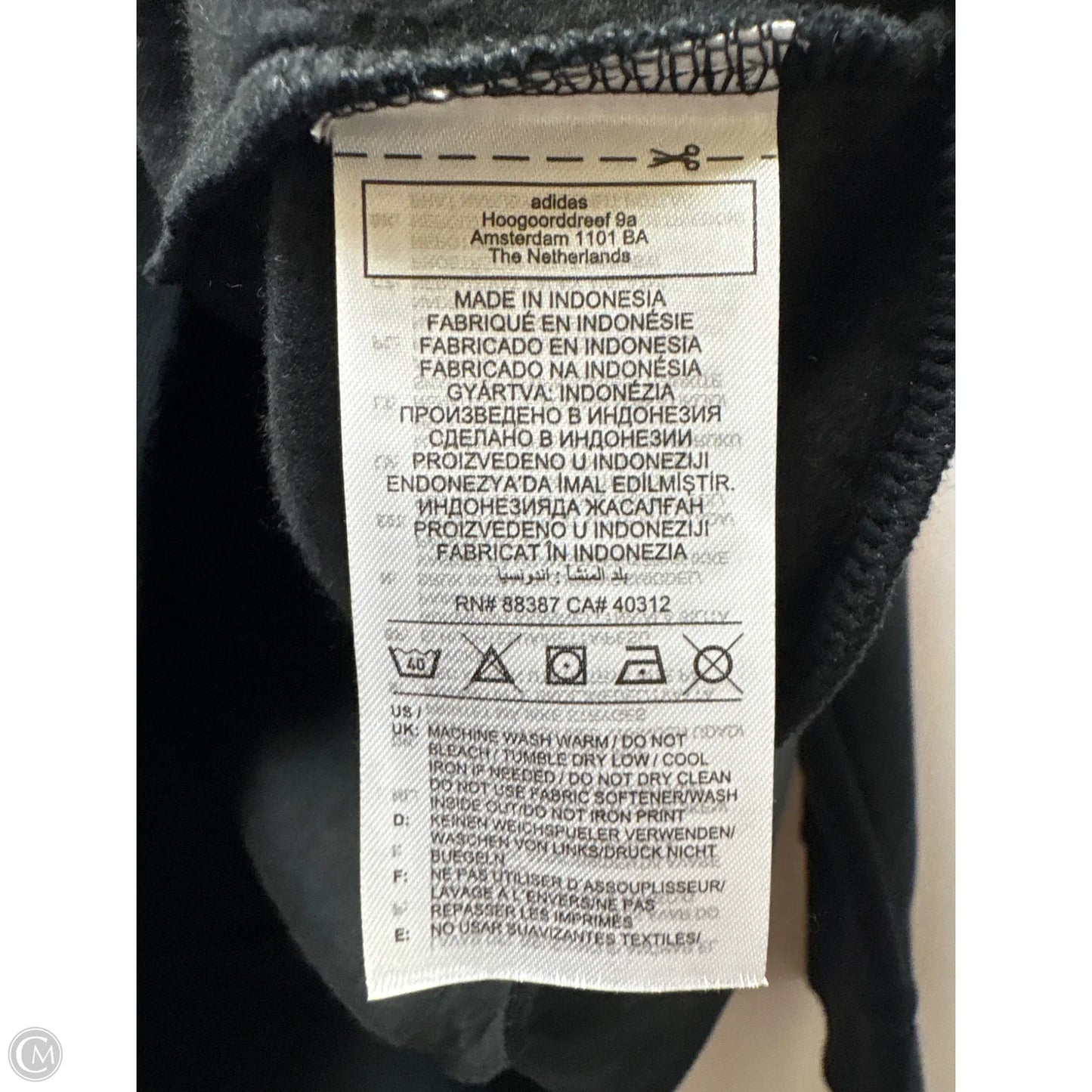 Sweatshirt Hoodie By Adidas In Black, Size: 1x