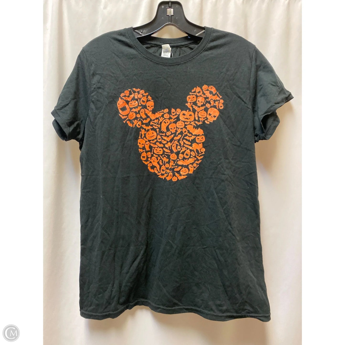 Top Short Sleeve By Disney Store In Black, Size: L