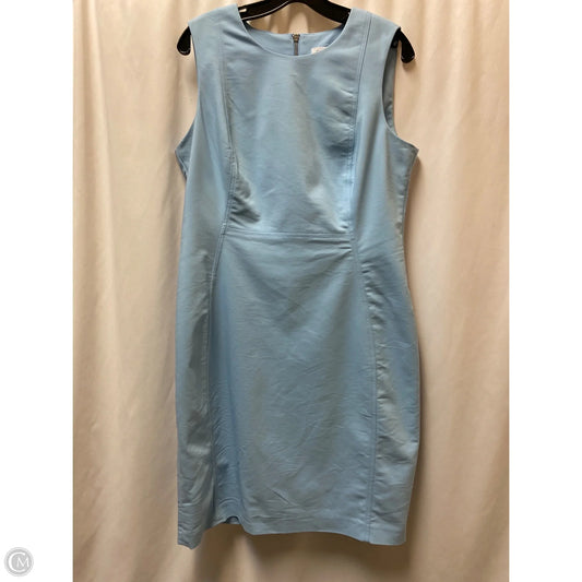 Dress Casual Midi By Calvin Klein In Blue, Size: L