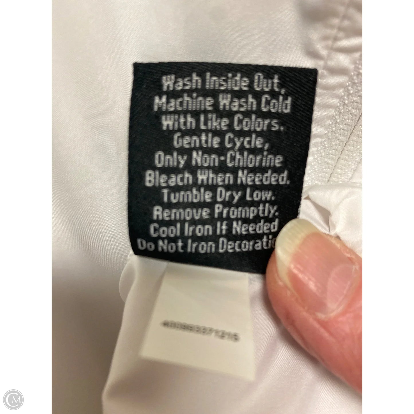 Athletic Jacket By Fila In White & Yellow, Size: S