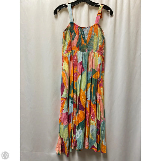 Dress Casual Midi By Clothes Mentor In Multi-colored, Size: Xxl