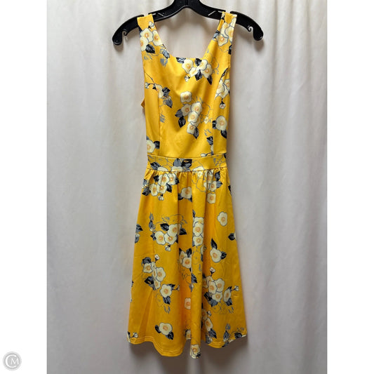 Dress Casual Midi By Clothes Mentor In Yellow, Size: M