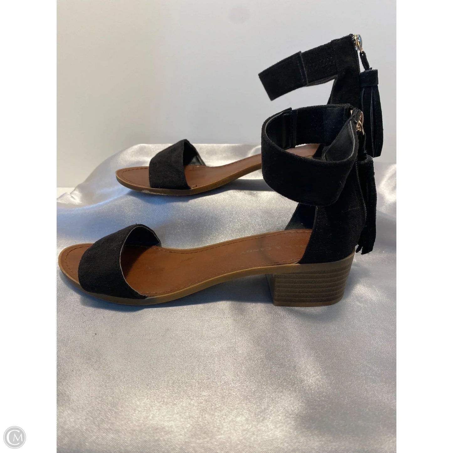 Sandals Heels Block By Rock And Candy In Black, Size: 7.5