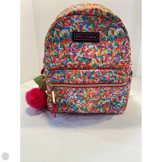 Backpack By Betsey Johnson, Size: Medium