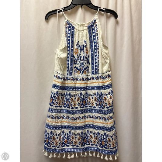 Dress Casual Midi By Skies Are Blue In White, Size: L