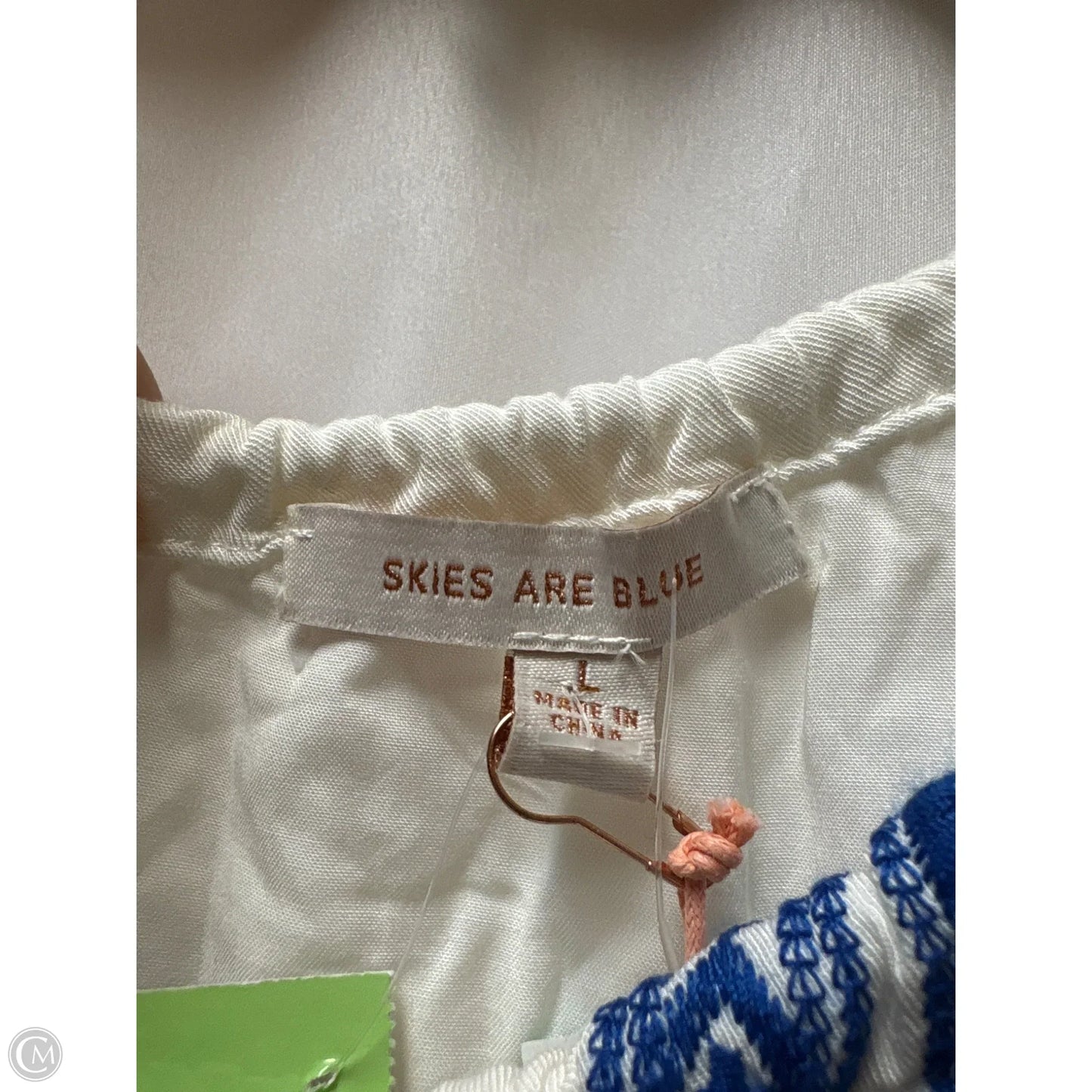 Dress Casual Midi By Skies Are Blue In White, Size: L