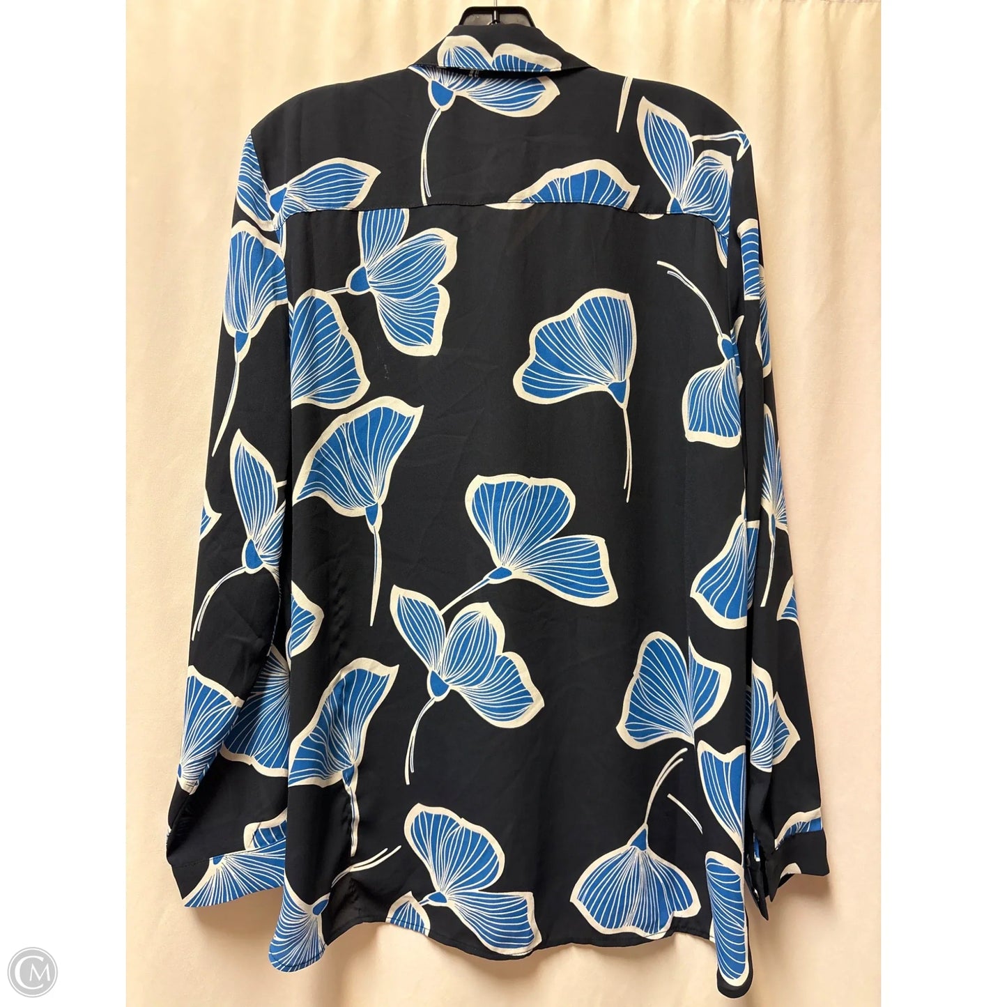 Top Long Sleeve By Cabi In Navy, Size: L