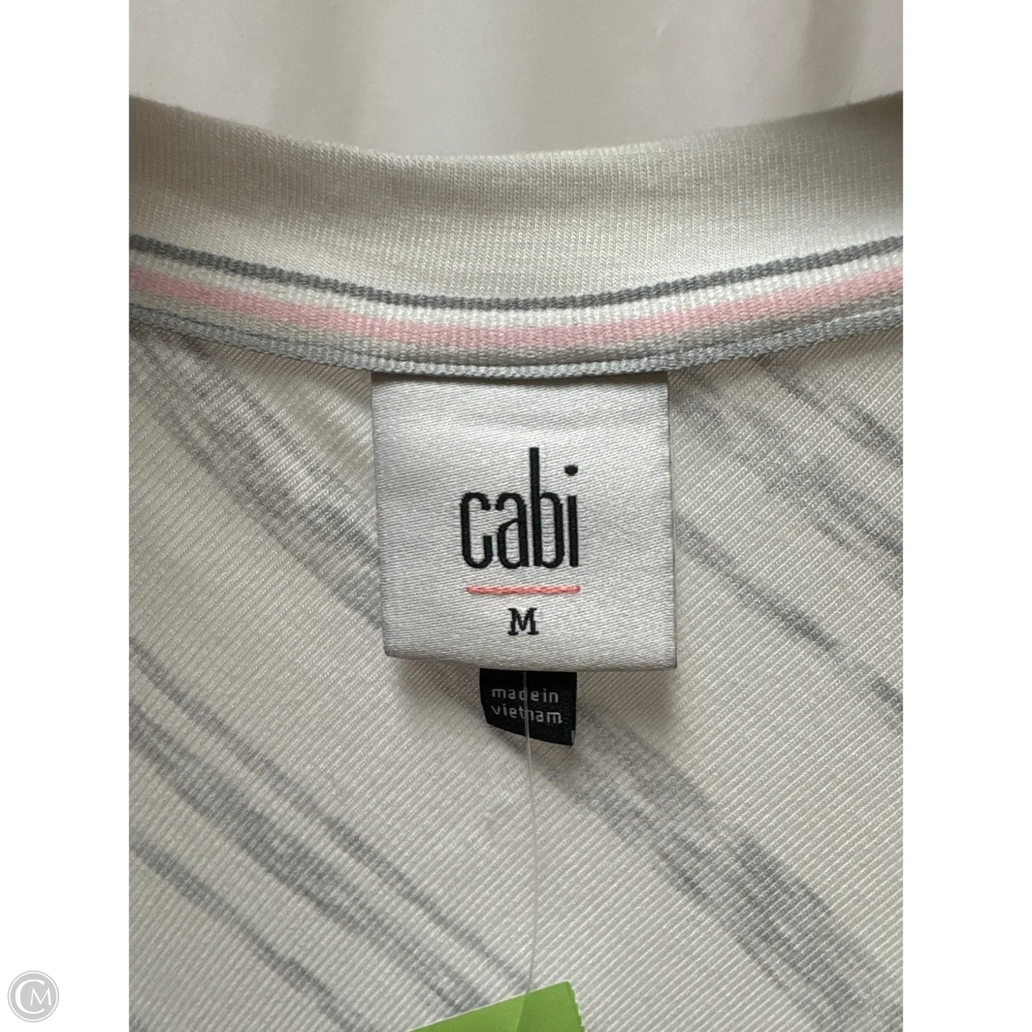 Top Long Sleeve By Cabi In White, Size: M