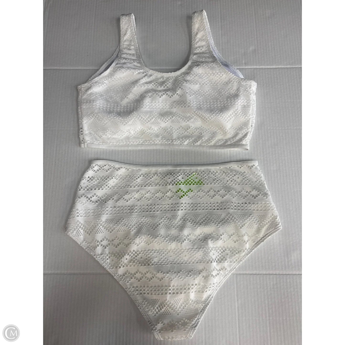 Swimsuit 2pc By Clothes Mentor In White, Size: Xl