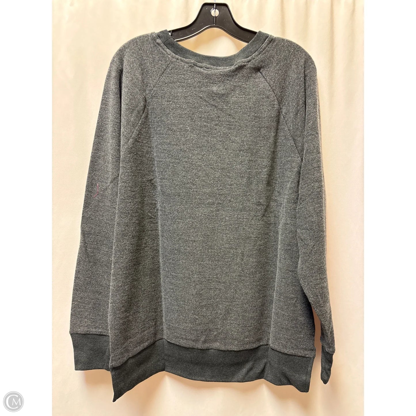 Sweatshirt Crewneck By Pink In Grey, Size: M