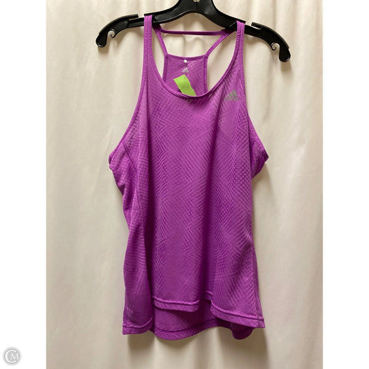 Athletic Tank Top By Adidas In Purple, Size: Xl