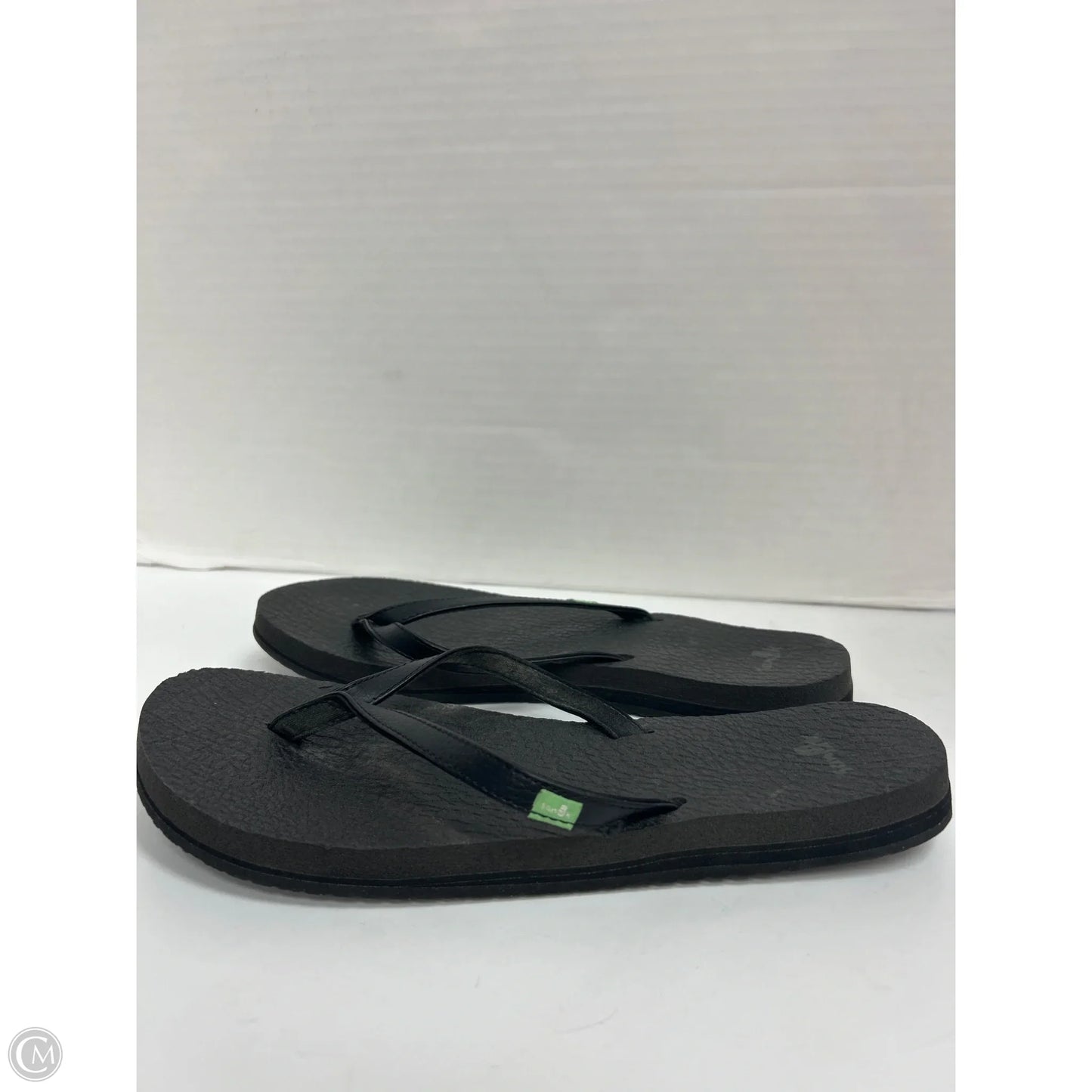 Sandals Flip Flops By Sanuk In Black, Size: 10