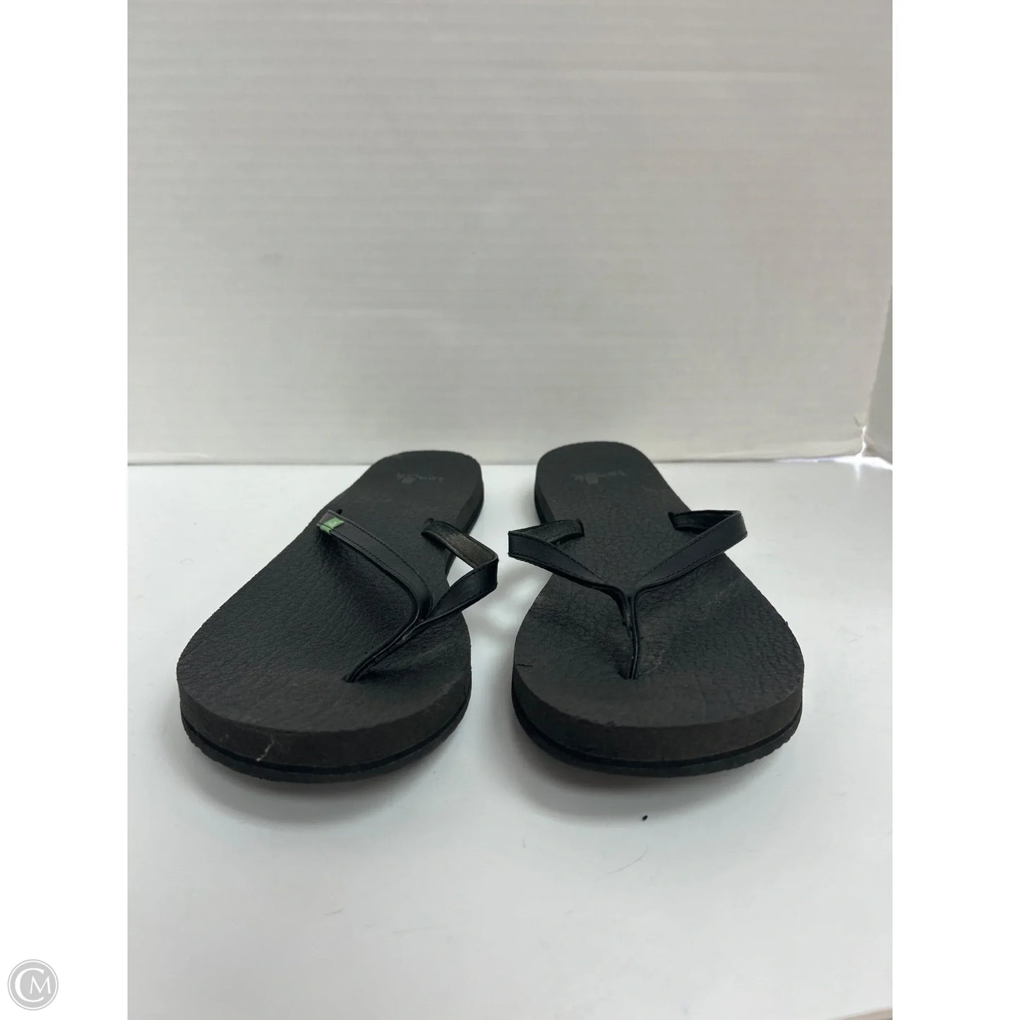 Sandals Flip Flops By Sanuk In Black, Size: 10