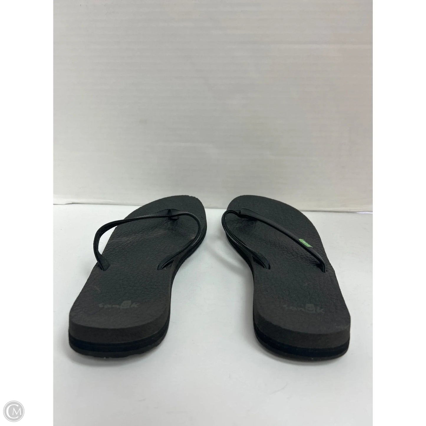 Sandals Flip Flops By Sanuk In Black, Size: 10
