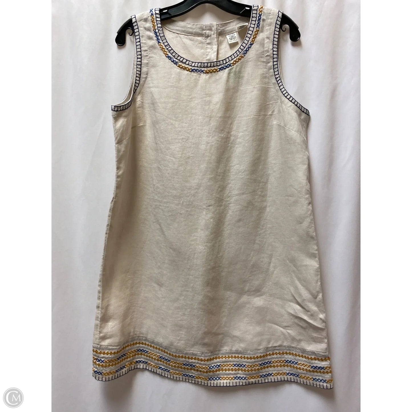 Dress Casual Midi By Clothes Mentor In Tan, Size: M