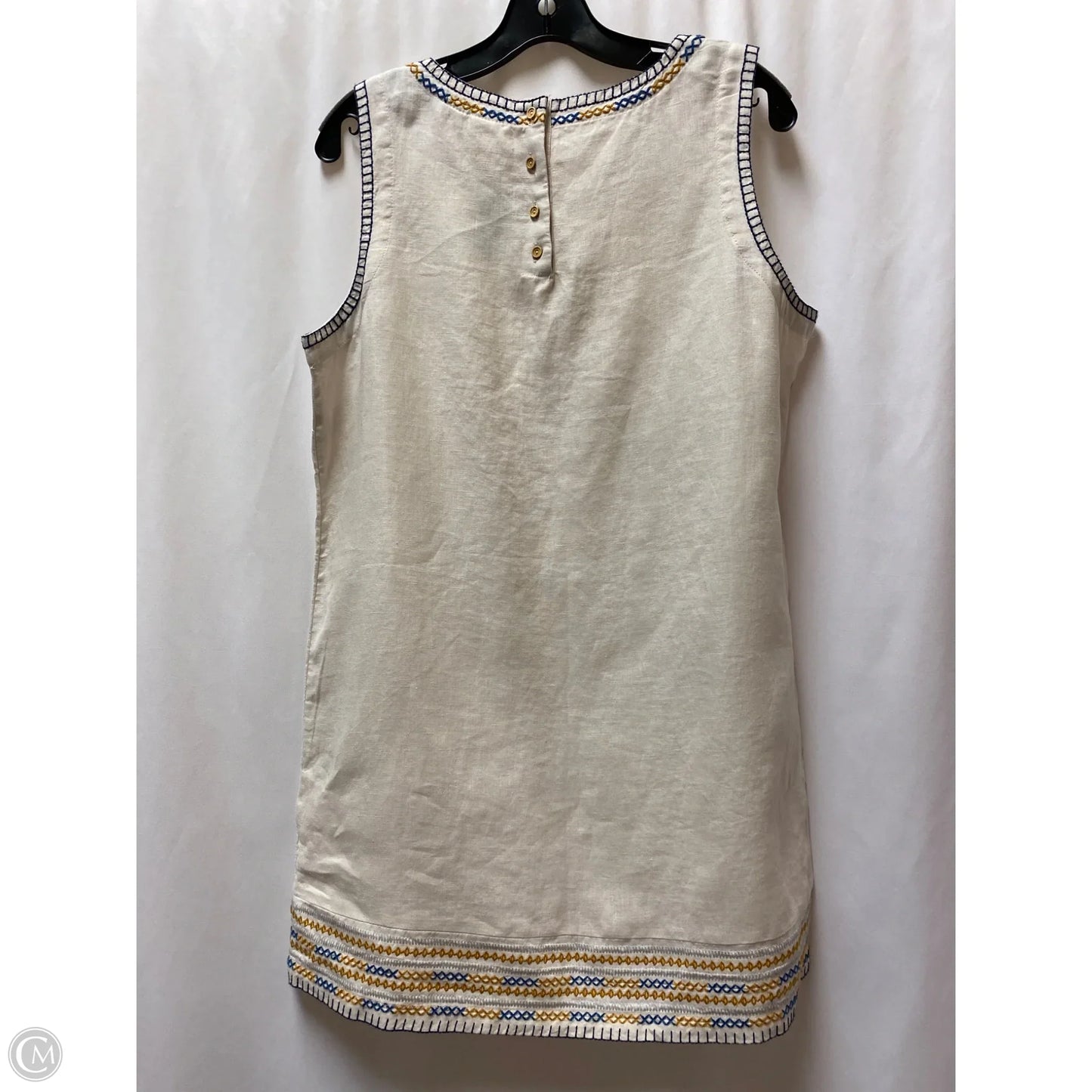 Dress Casual Midi By Clothes Mentor In Tan, Size: M