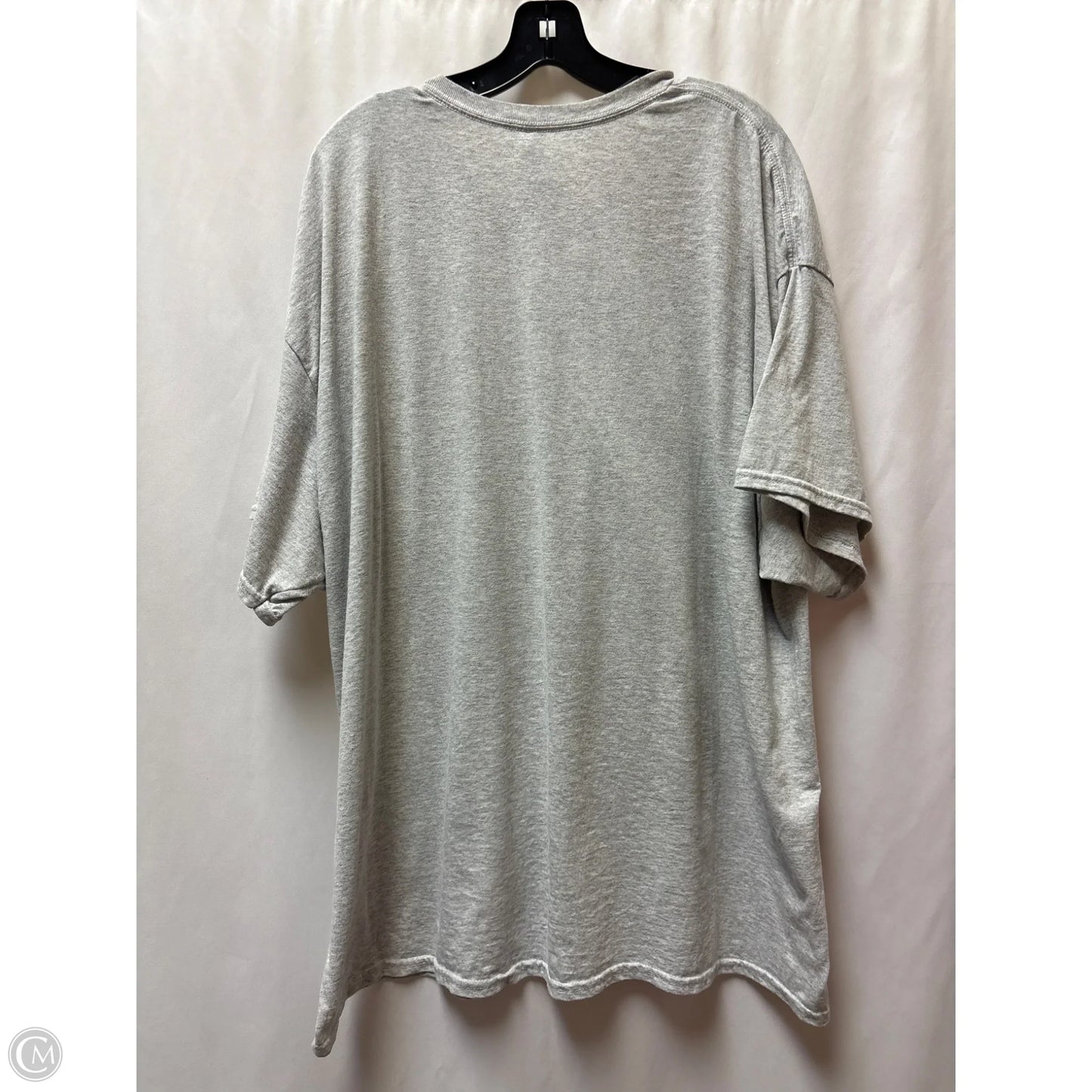 Top Short Sleeve By Gildan In Grey, Size: 3x