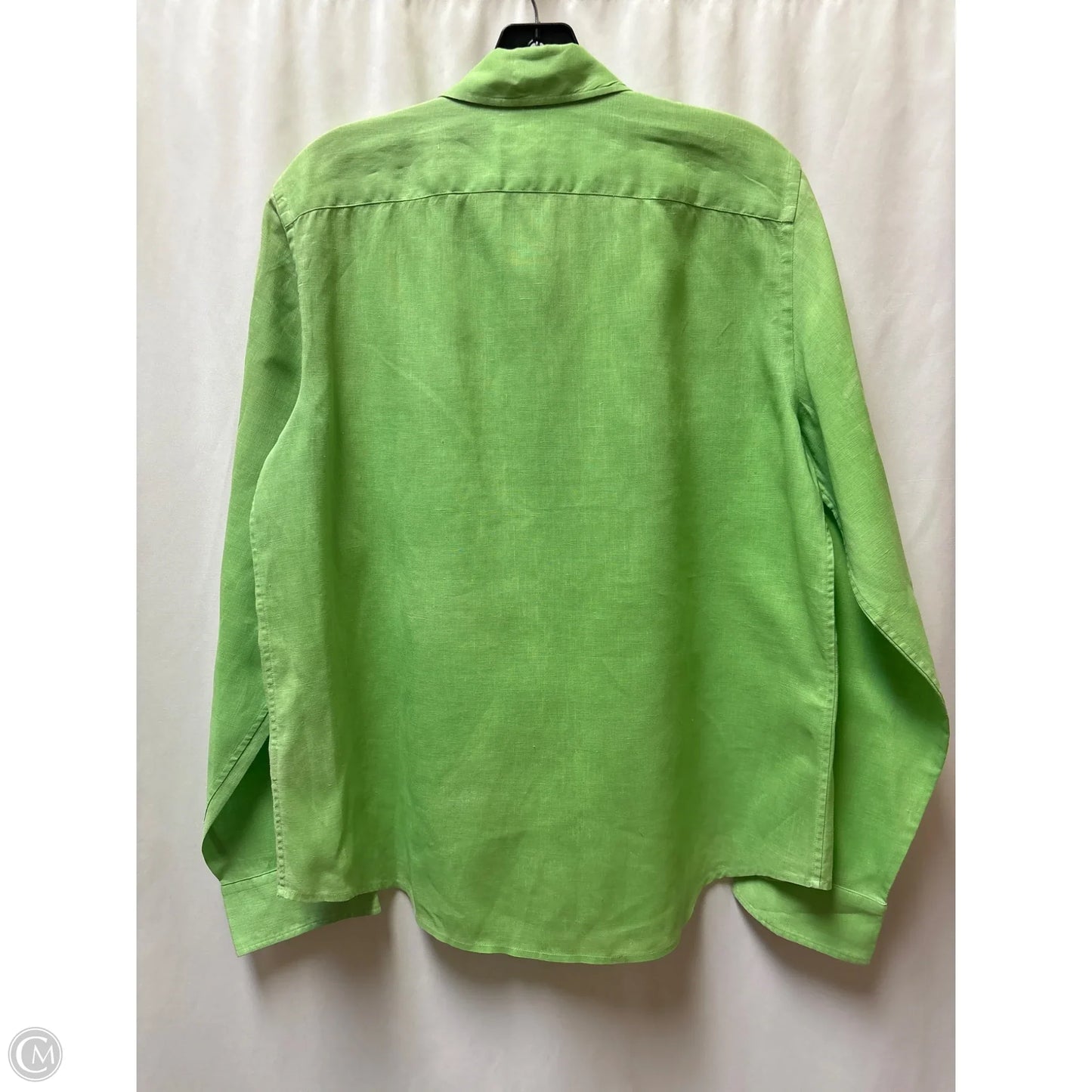 Top Long Sleeve By Ralph Lauren In Green, Size: M