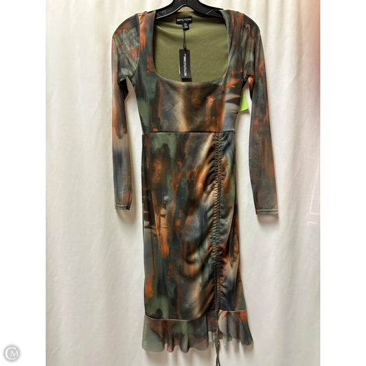 Dress Casual Midi By Pretty Little Thing In Green, Size: S