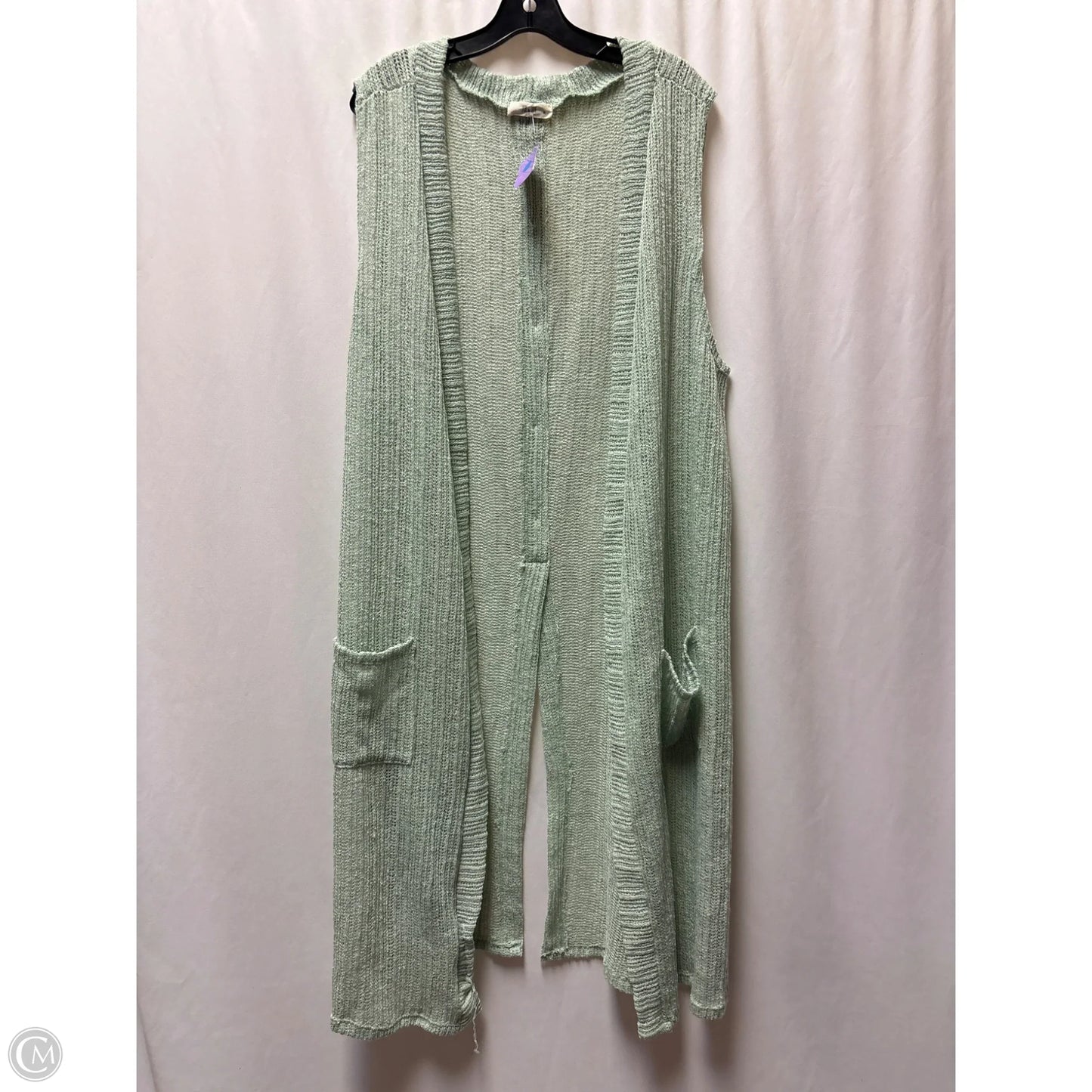 Cardigan By Jade In Green, Size: 3x
