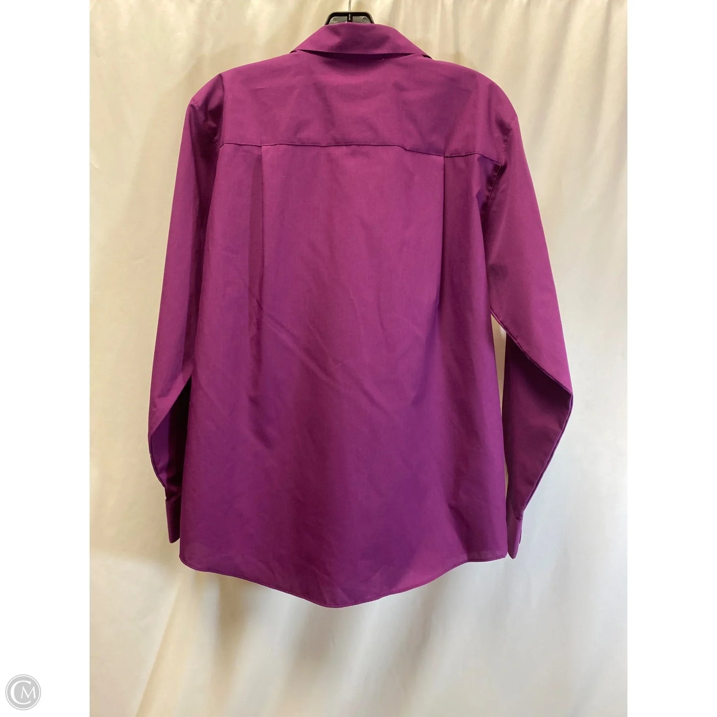 Top Long Sleeve By Foxcroft In Purple, Size: S