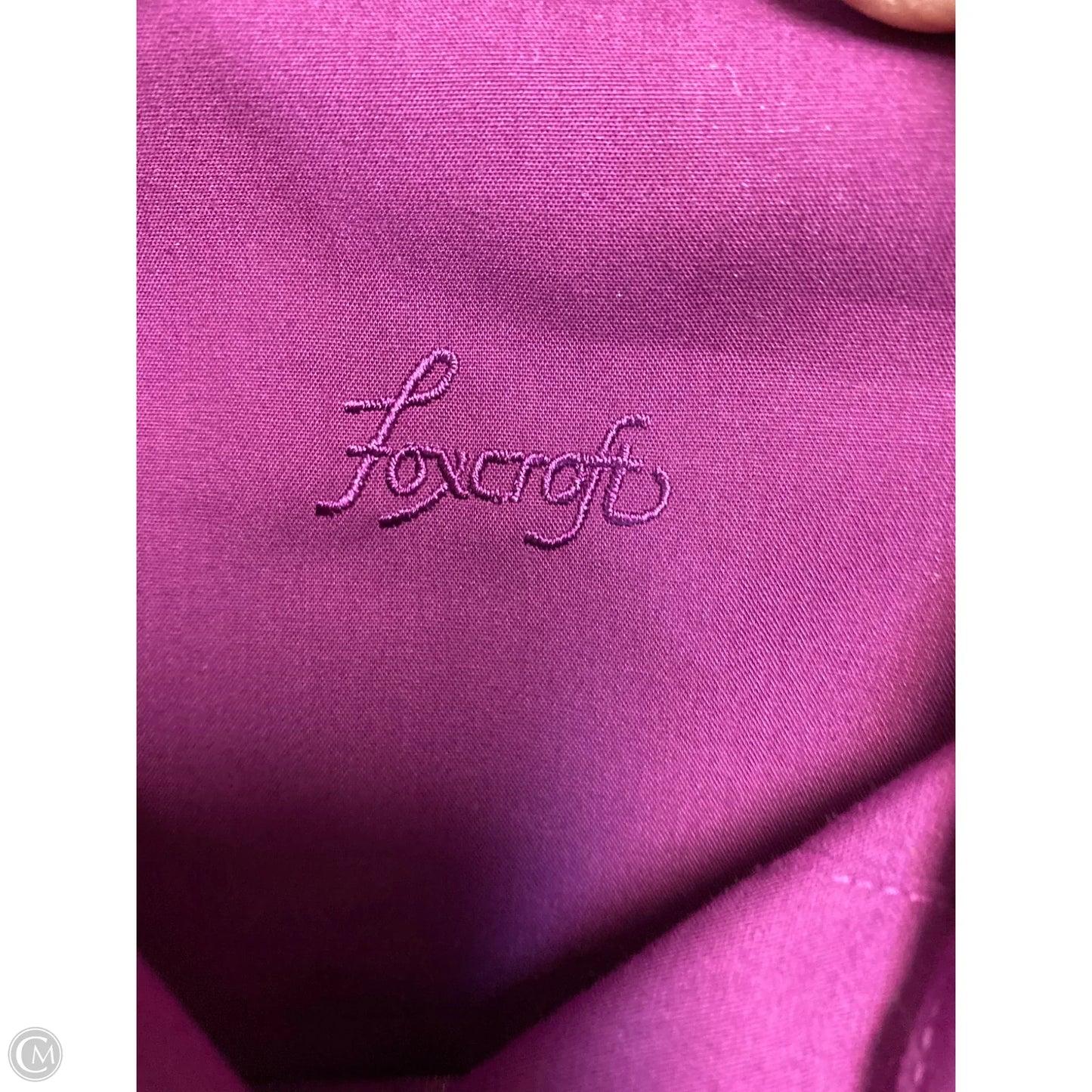 Top Long Sleeve By Foxcroft In Purple, Size: S