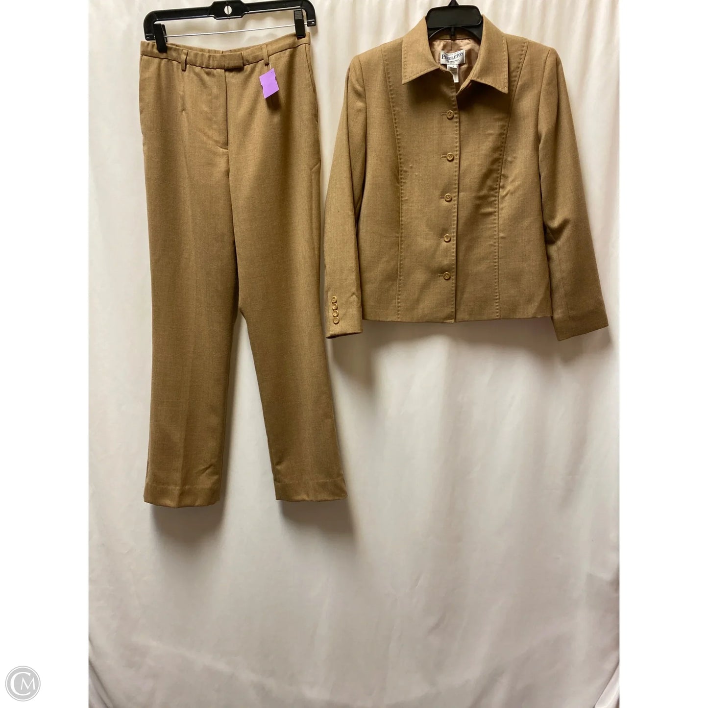 Pants Suit 2pc By Pendleton In Brown, Size: S