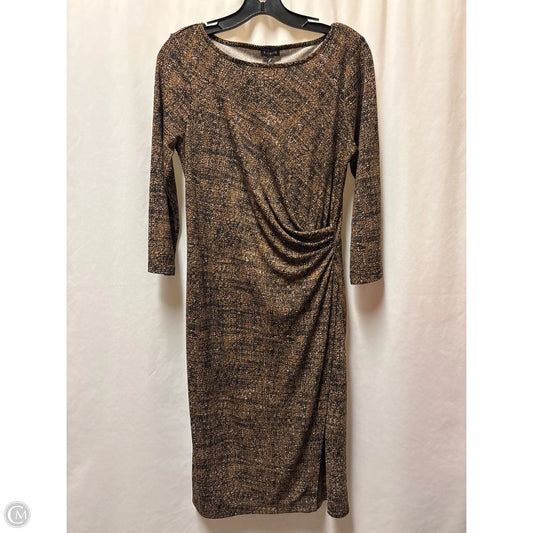 Dress Casual Maxi By Talbots In Brown, Size: M