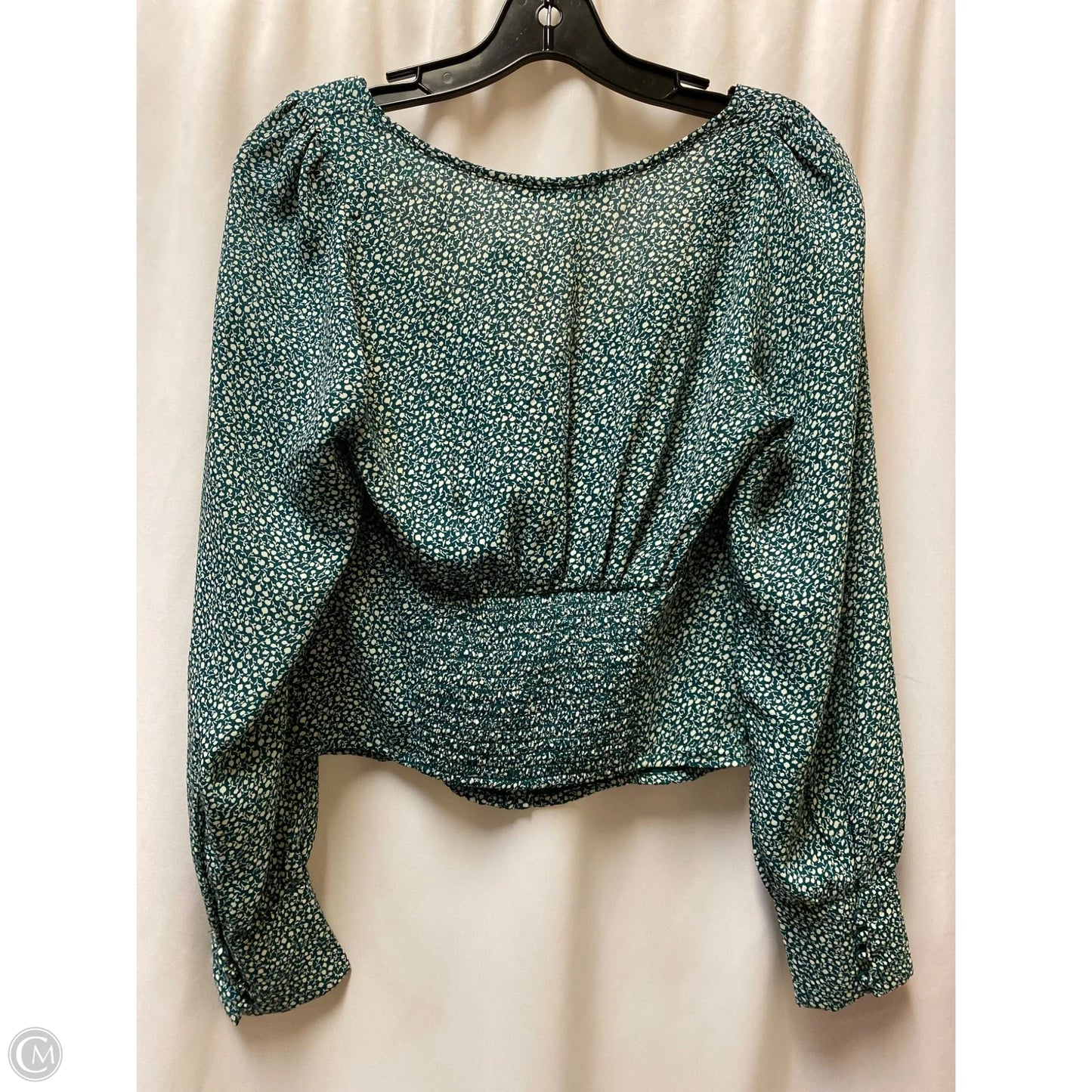Top Long Sleeve By Abercrombie And Fitch In Green, Size: Xs