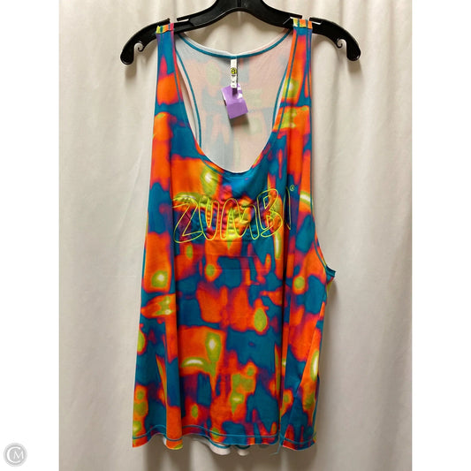 Athletic Tank Top By Zumba In Multi-colored, Size: Xl