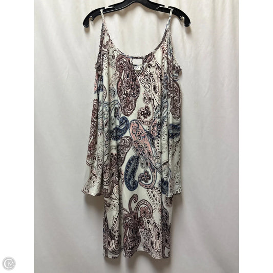 Dress Casual Midi By Cato In Maroon, Size: 1x