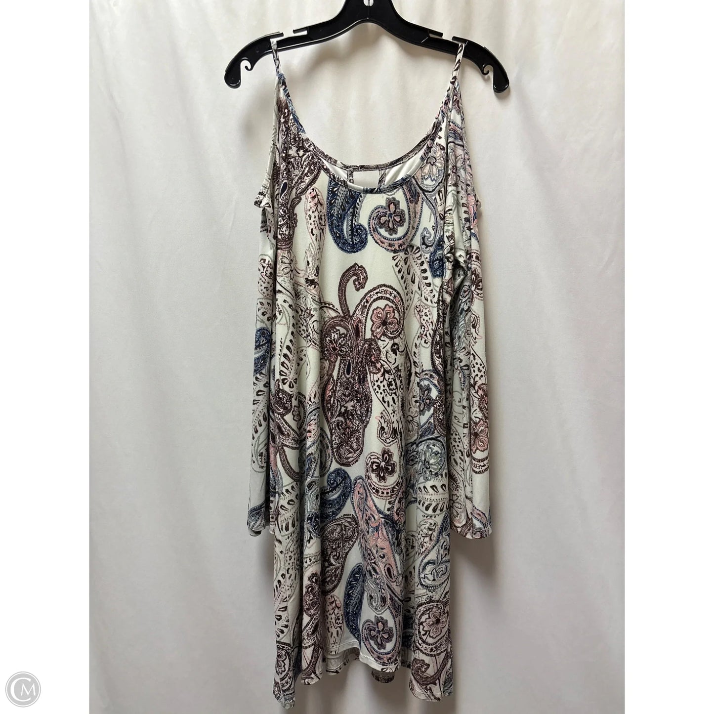 Dress Casual Midi By Cato In Maroon, Size: 1x