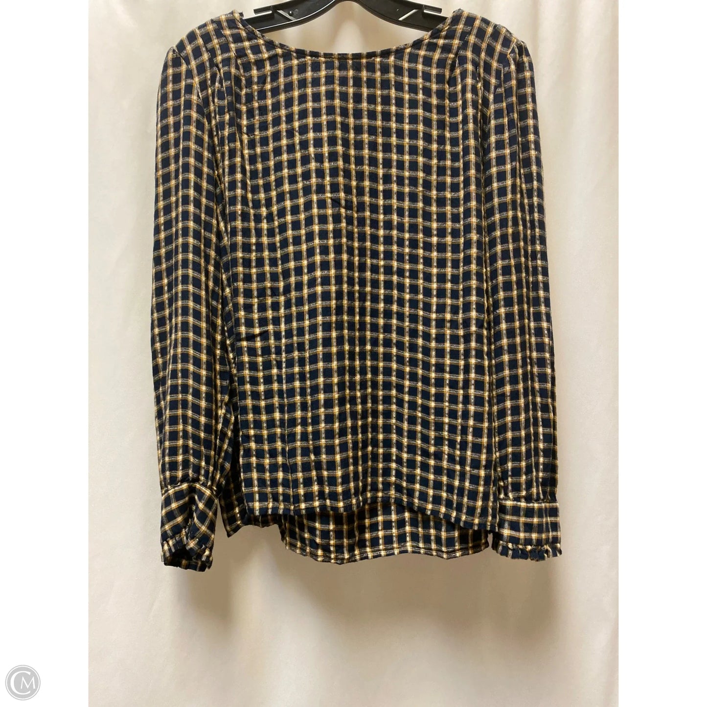Top Long Sleeve By Loft In Navy, Size: L