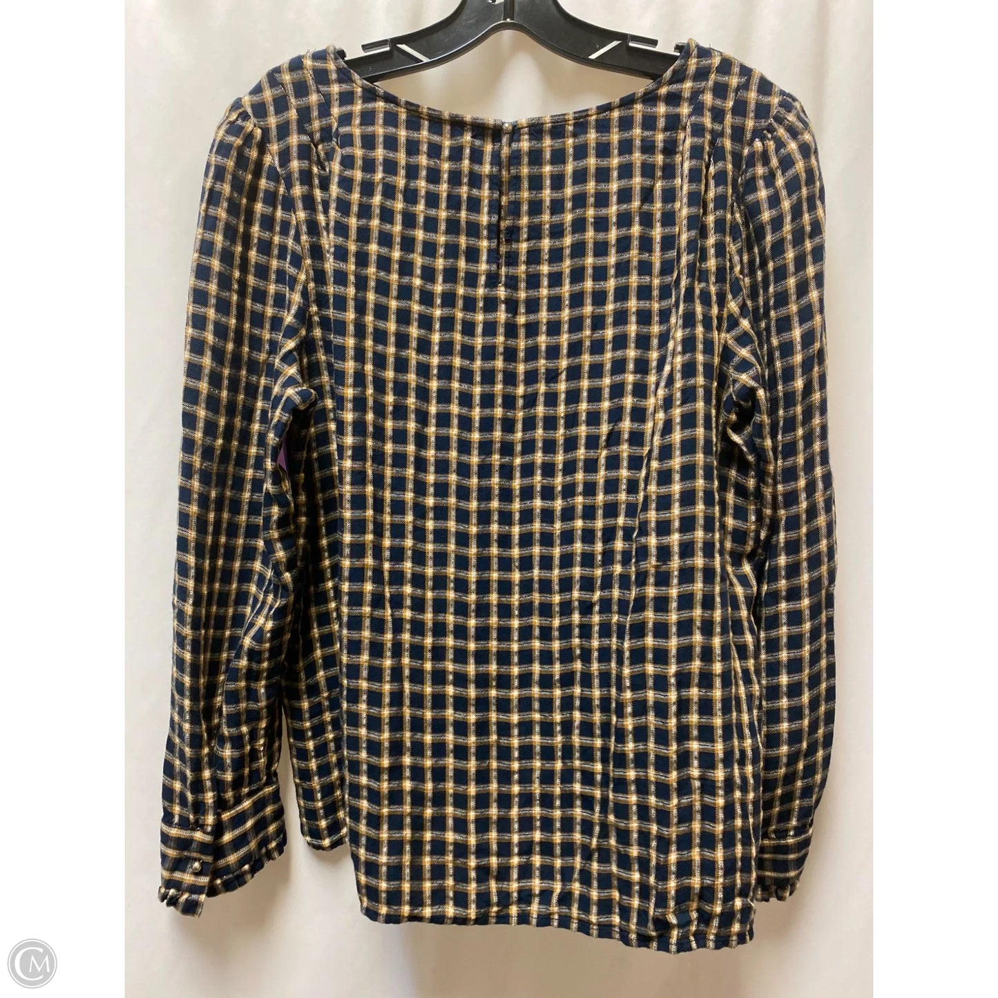 Top Long Sleeve By Loft In Navy, Size: L