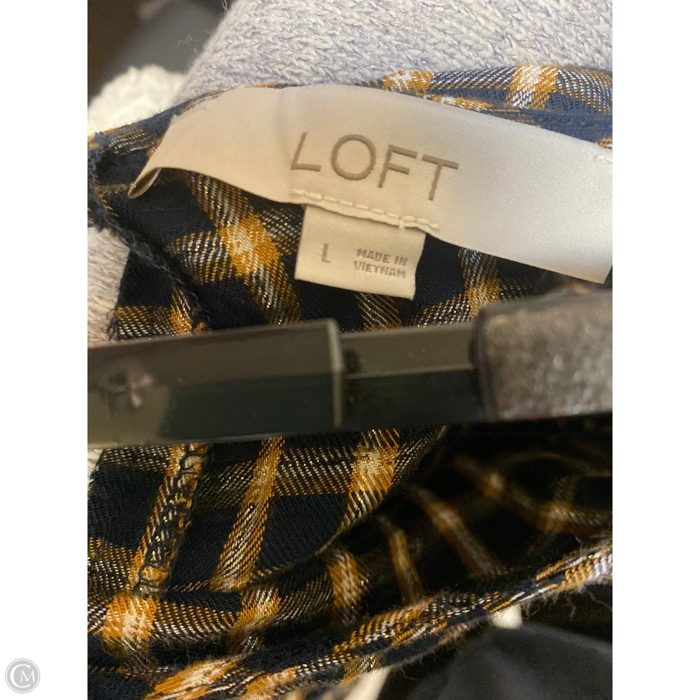 Top Long Sleeve By Loft In Navy, Size: L