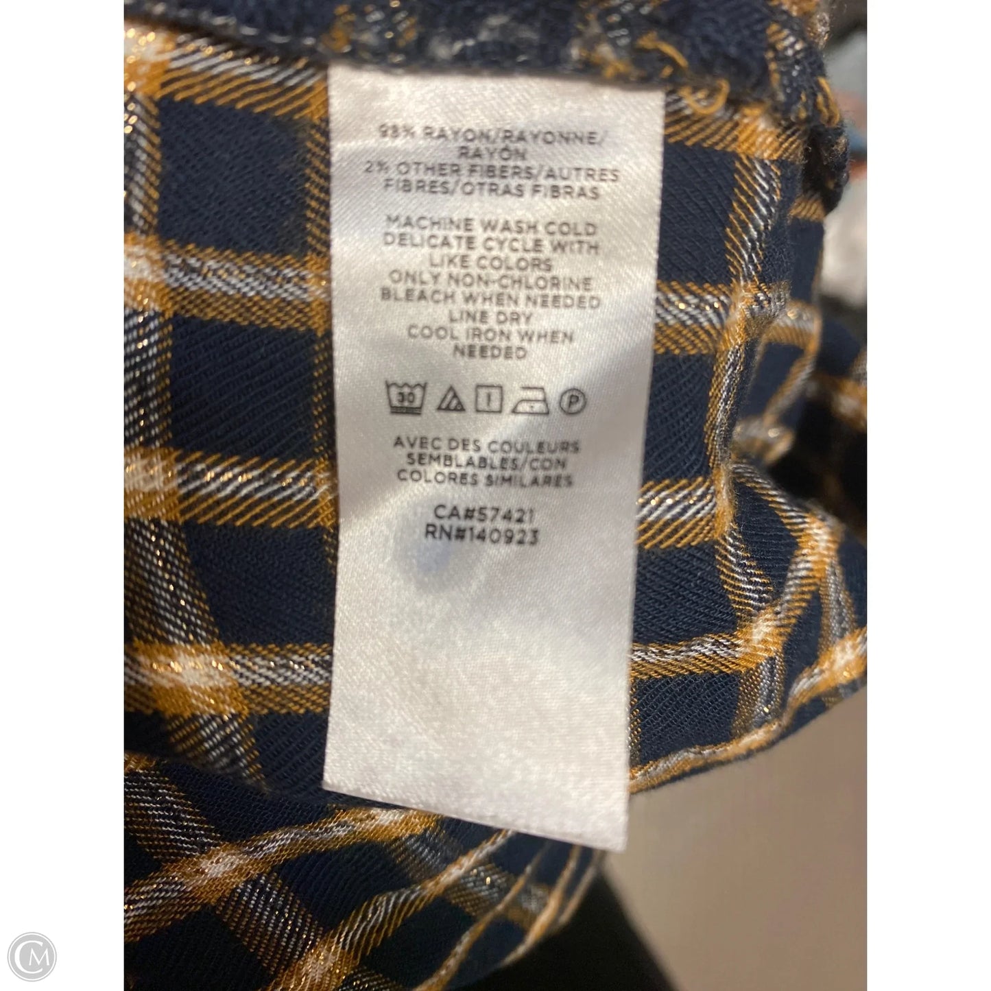 Top Long Sleeve By Loft In Navy, Size: L