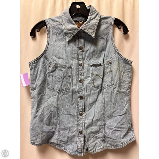 Top Sleeveless By Harley Davidson In Blue, Size: M