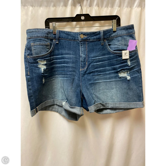 Shorts By Time And Tru In Blue Denim, Size: 2x
