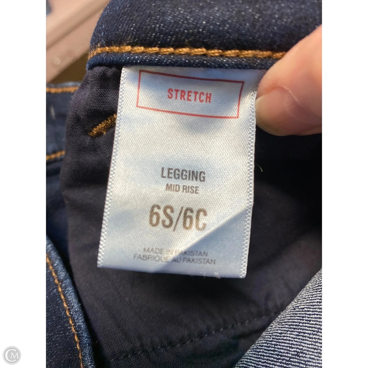 Jeans Skinny By Express In Blue Denim, Size: 6