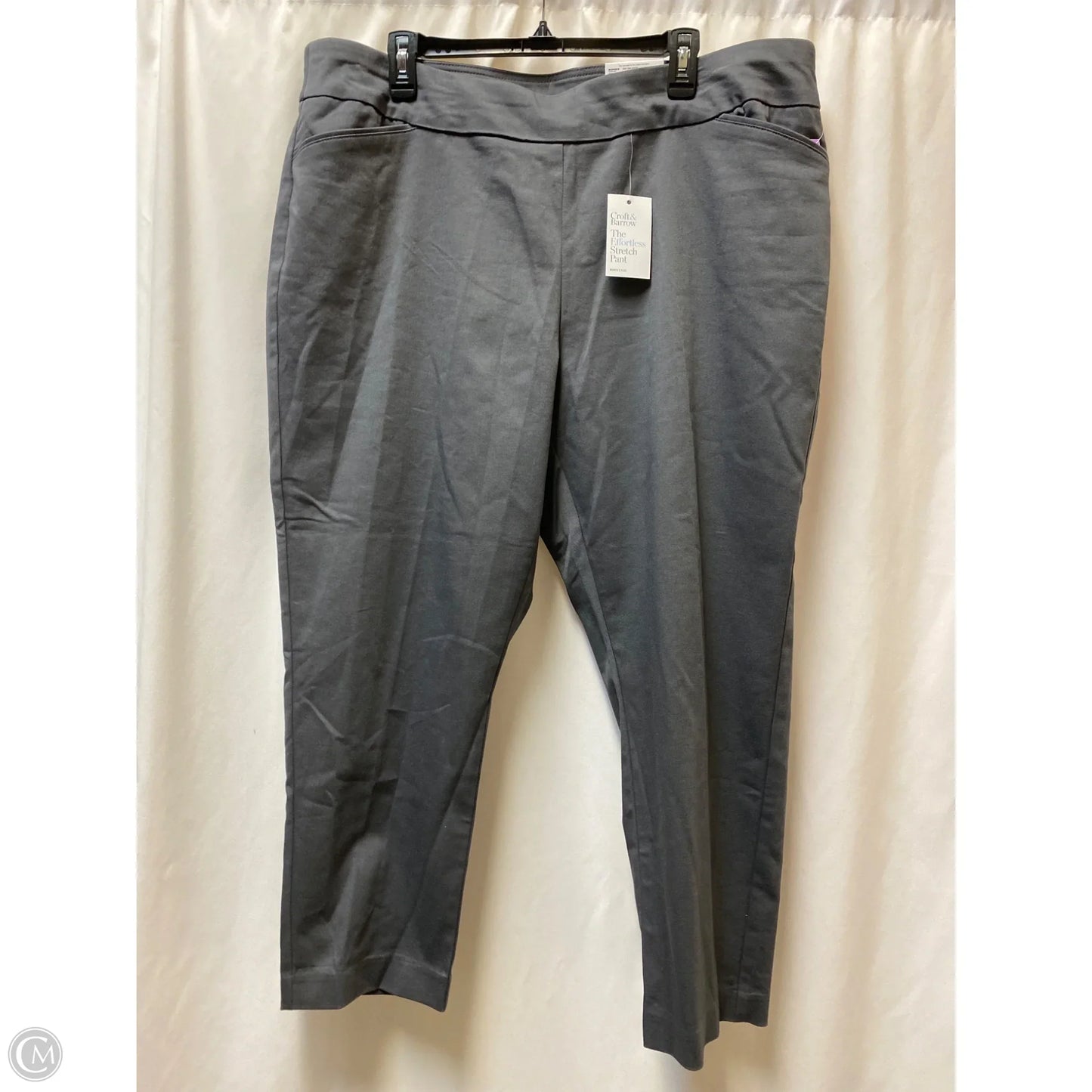 Pants Dress By Croft And Barrow In Grey, Size: 20
