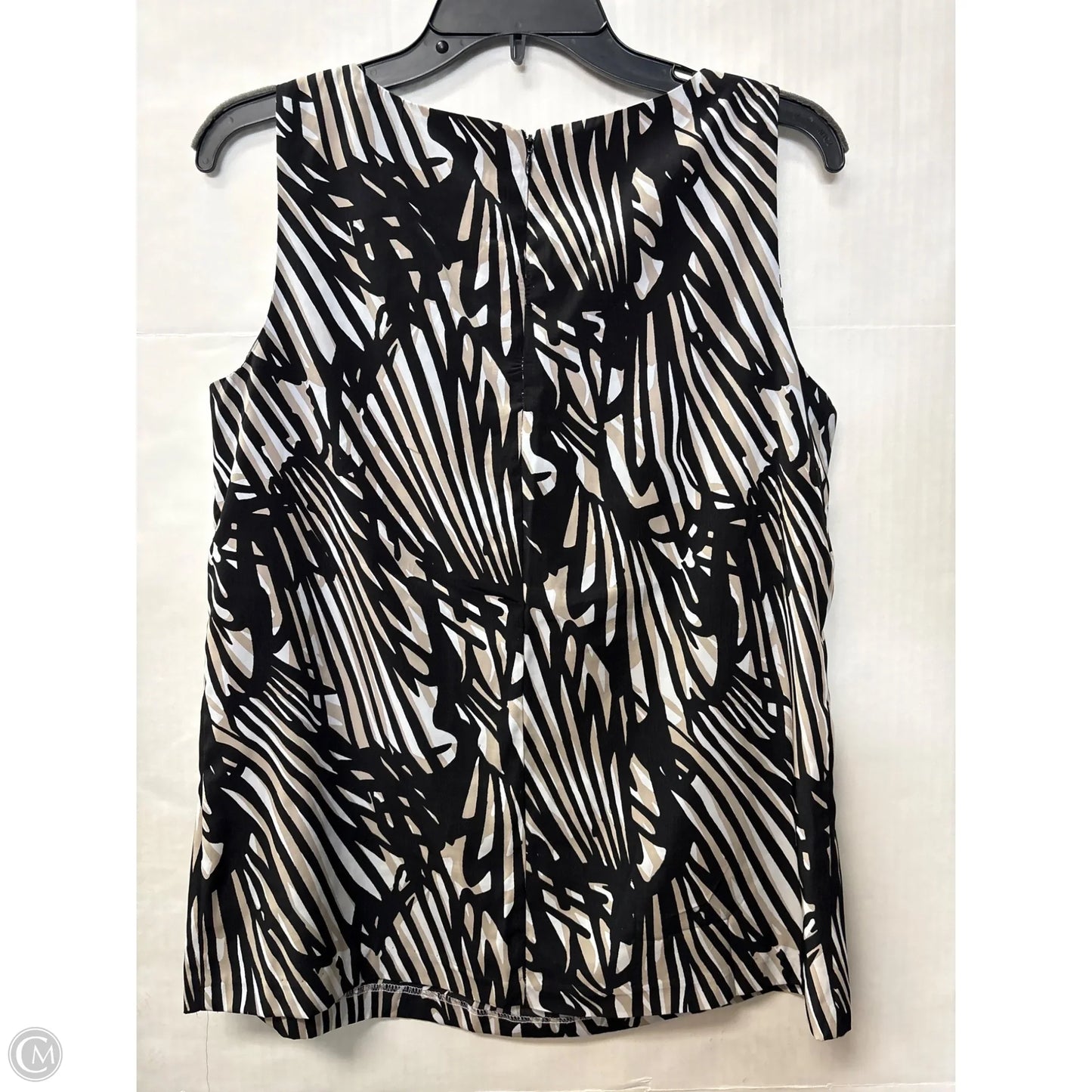 Top Sleeveless By Dana Buchman In Beige, Size: M