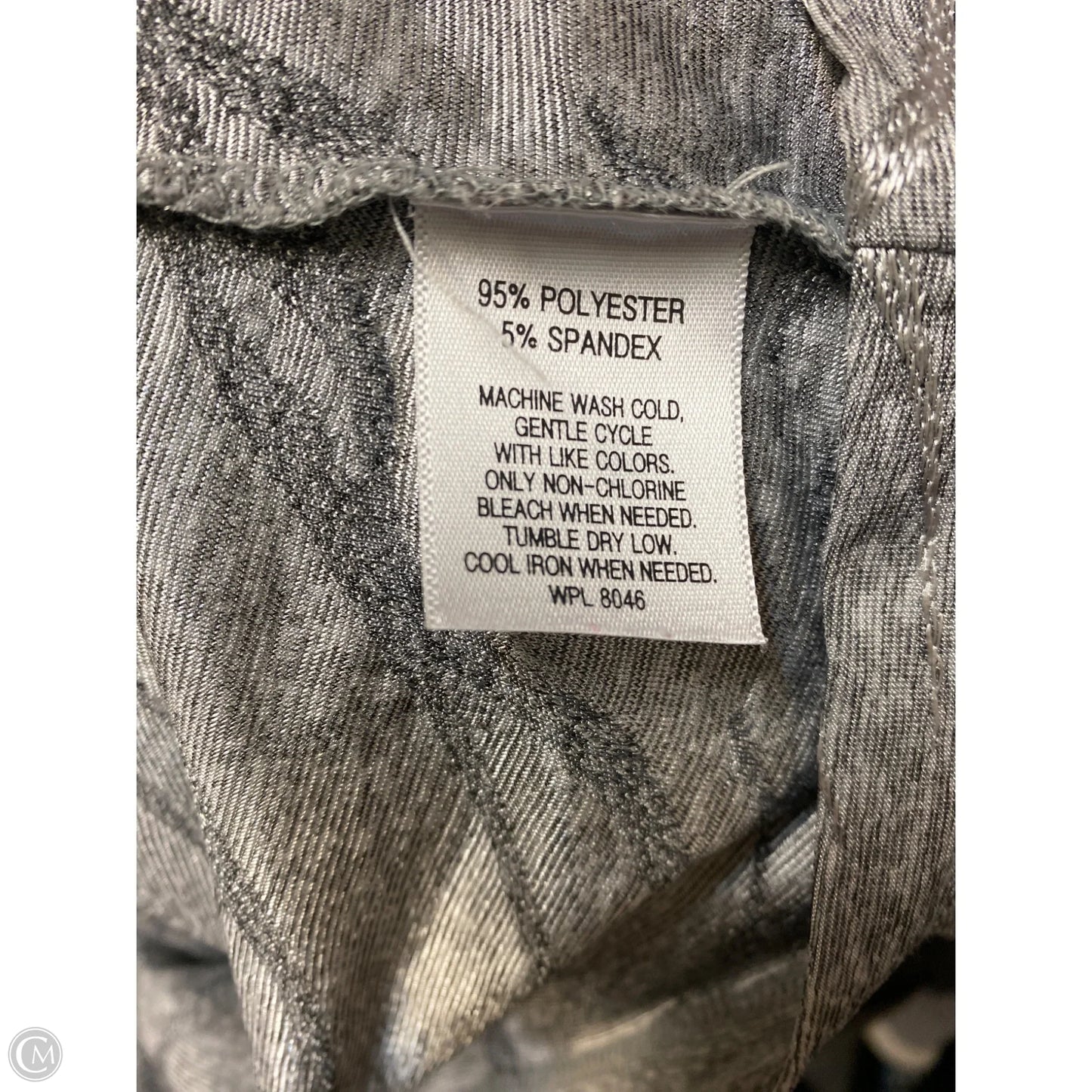 Top 2pc Sleeveless By Jm Collections In Silver, Size: S