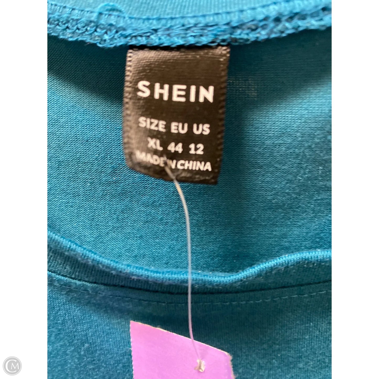 Top Short Sleeve By Shein In Bronze, Size: Xl