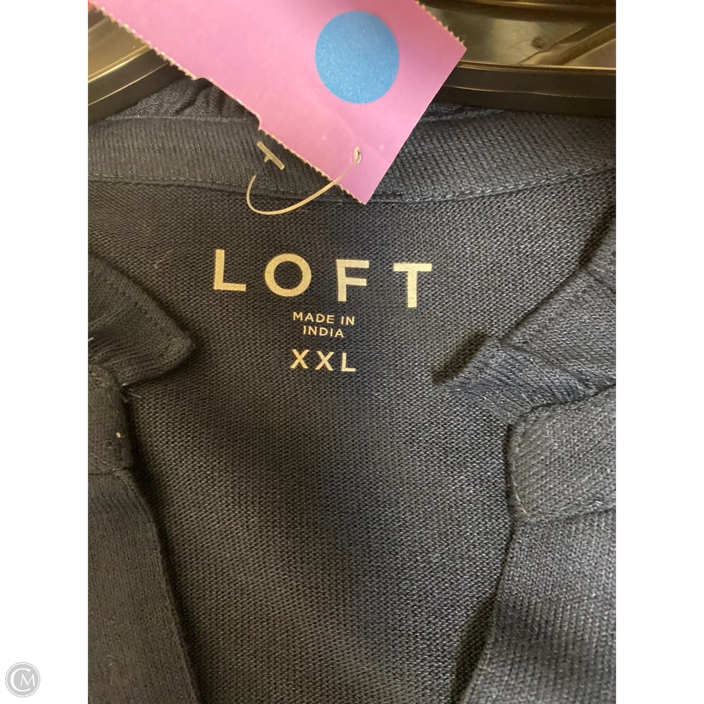 Top Long Sleeve By Loft In Navy, Size: Xxl